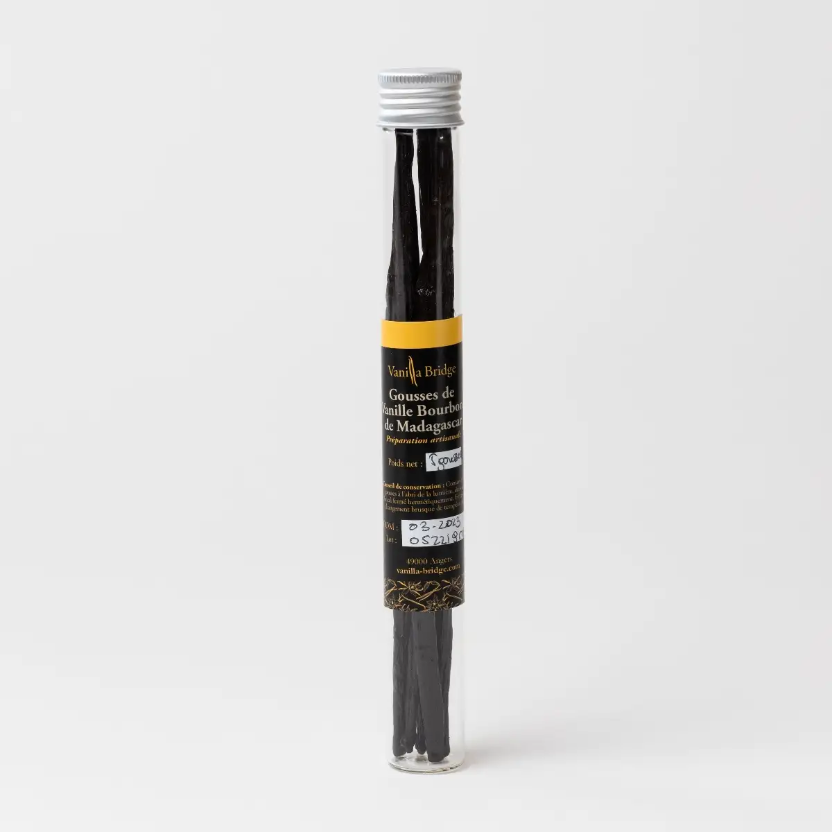 Tube de 5 Gousses de Vanille